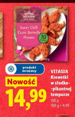 Krewetki w słodko-pikantnej tempurze Vitasia promocja w Lidl