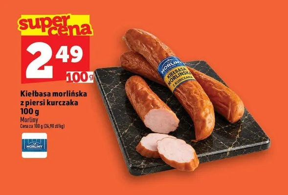 Kiełbasa morlińska z piersi kurczaka Morliny promocja w TOPAZ