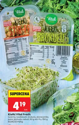 Kiełki słonecznika promocja w Biedronka