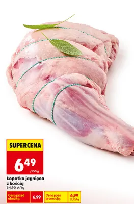 Łopatka jagnięca z kością promocja w Biedronka