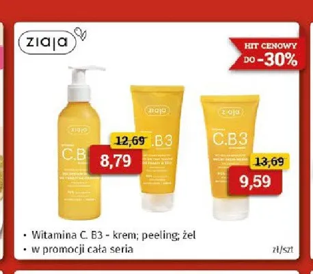 Krem do twarzy Ziaja Witamina C.B3 promocja w Drogeria Kosmyk
