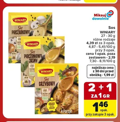 Sos pieczarkowy Winiary promocja w Carrefour Market