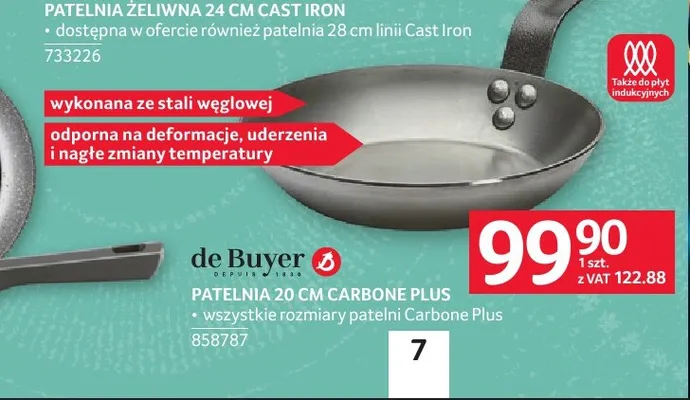 Patelnia de Buyer Carbone Plus 20 cm promocja w Selgros