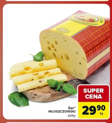 Ser żółty Włoszczowski Włoszczowa promocja w Carrefour Market