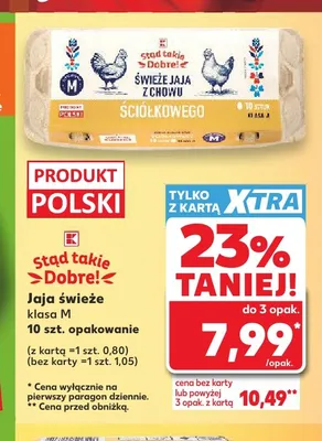Jajka kurze świeże Stąd takie Dobre! promocja w Kaufland