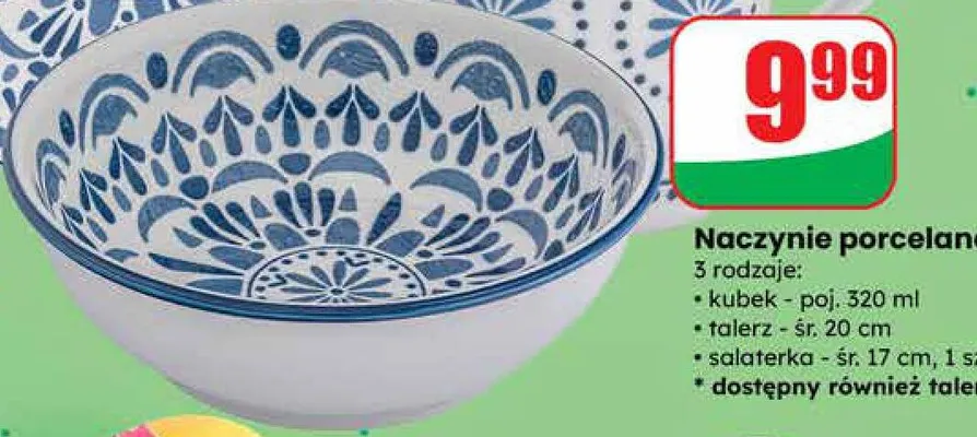 Naczynie porcelanowe - miska promocja w Dino