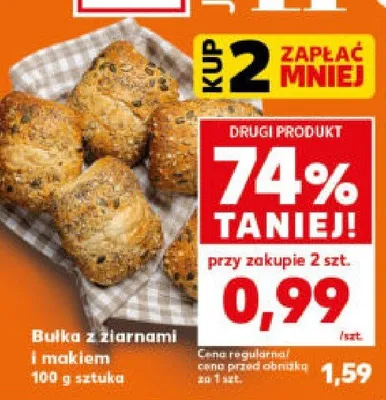 Bułka z ziarnami i makiem promocja w Kaufland