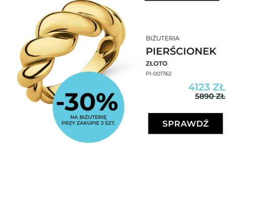 Pierścionek Briju złoto PI-001762 promocja w Briju