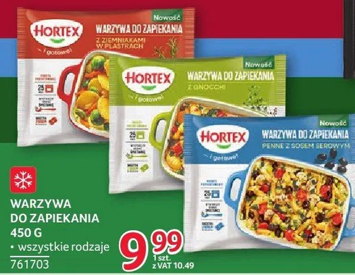 Warzywa do zapiekania Hortex 450g - różne rodzaje promocja w Selgros