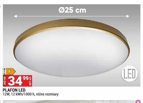 Plafon LED promocja w Merkury Market