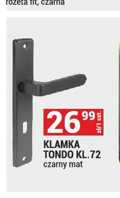 Klamka Tondo KL.72 czarny mat promocja w Merkury Market