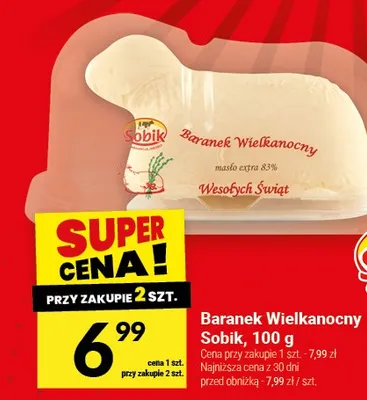 Baranek wielkanocny Sobik promocja w Twój Market