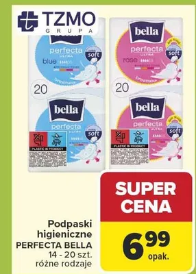 Podpaski higieniczne Perfecta Ultra Blue breathable promocja w Carrefour