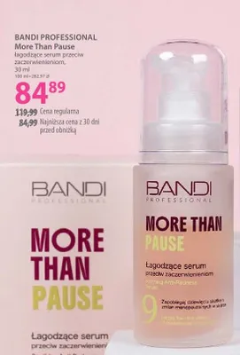 Serum łagodzące przeciw zaczerwienieniom Bandi Professional More Than Pause promocja w Hebe