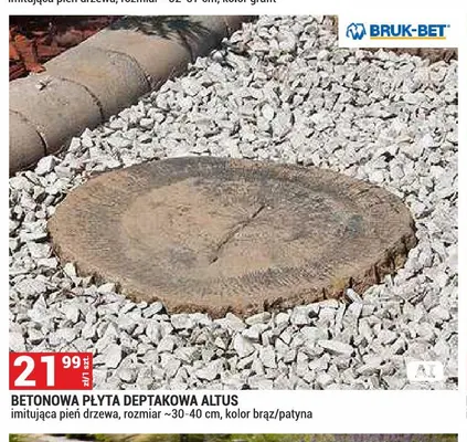 Betonowa płyta deptakowa Altus Bruk-Bet promocja w Merkury Market