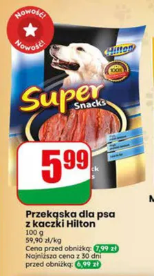 Przekąska dla psa z kaczki Hilton promocja w Dino