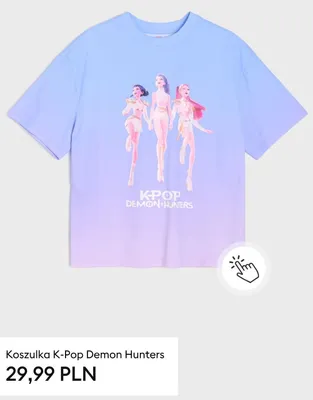 Koszulka K-Pop Demon Hunters promocja w Sinsay