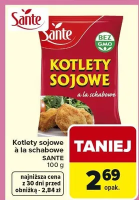 Kotlety sojowe a la schabowe promocja w Carrefour Market