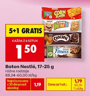 Baton Nestlé Corn Flakes Gluten Free promocja w Biedronka