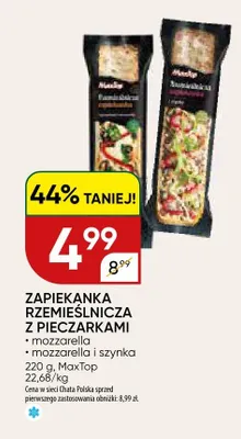 Zapiekanka rzemieślnicza z pieczarkami MaxTop promocja w Chata Polska