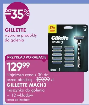 Maszynka do golenia gillette mach3 promocja w Super-Pharm
