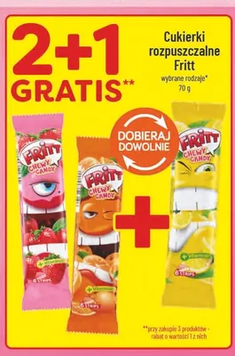 Cukierki rozpuszczalne Fritt truskawkowe promocja w POLOmarket