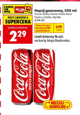Napój gazowany Sprite promocja w Biedronka