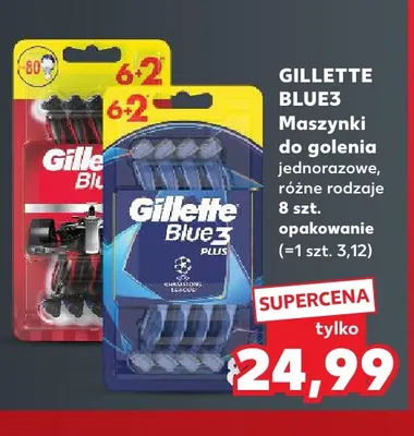 Maszynki do golenia jednorazowe Gillette Blue3 promocja w Kaufland