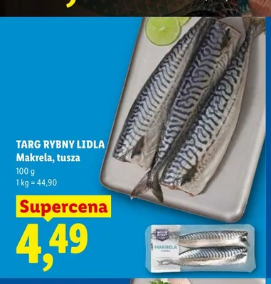 Makrela tusza Targ Rybny Lidla promocja w Lidl