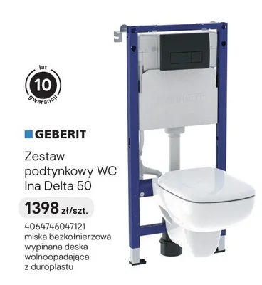 Zestaw podtynkowy WC Geberit Ina Delta 50 promocja w Castorama