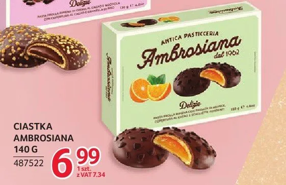 Ciastka Ambrosiana 140 g promocja w Selgros