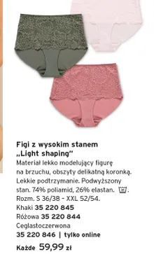 Figi z wysokim stanem Light shaping ceglastoczerwona promocja w Tchibo