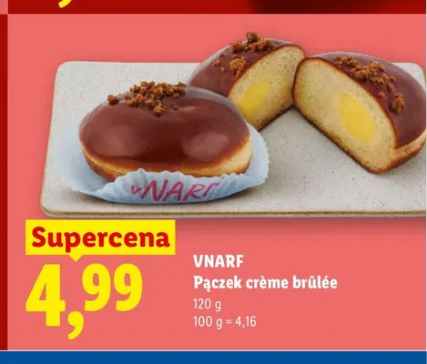 Pączek crème brûlée VNARF promocja w Lidl