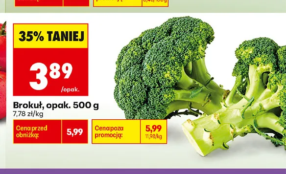 Brokuł promocja w Biedronka