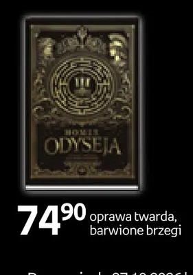 Książka Odyseja Homer oprawa twarda, barwione brzegi promocja w Empik