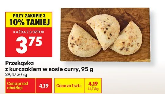 Przekąska z kurczakiem w sosie curry promocja w Biedronka