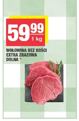 Wołowina bez kości ekstra zrazowa dolna promocja w SPAR