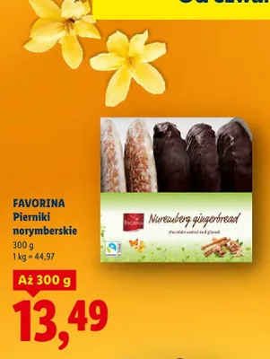 Pierniki norymberskie Favorina promocja w Lidl