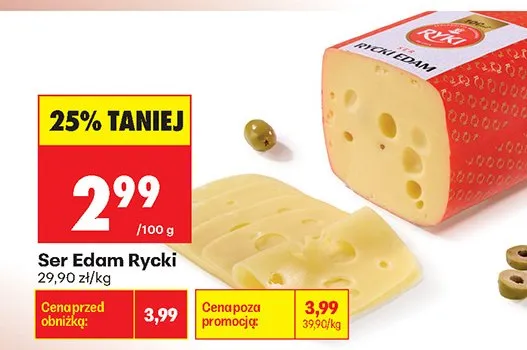 Ser Edam Rycki promocja w Biedronka