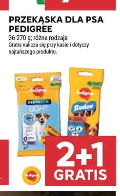 Przekąska dla psa Pedigree promocja w Stokrotka
