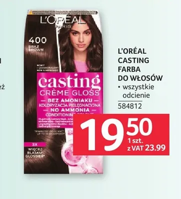 Farba do włosów L'Oréal Paris Casting Crème Gloss 400 Brąz promocja w Selgros