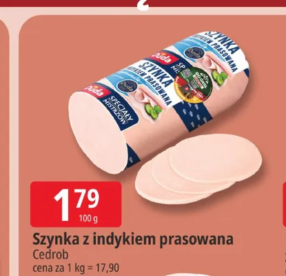 Szynka z indykiem prasowana Duda promocja w Leclerc