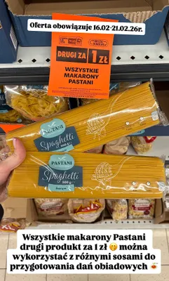 Makaron spaghetti promocja w Biedronka