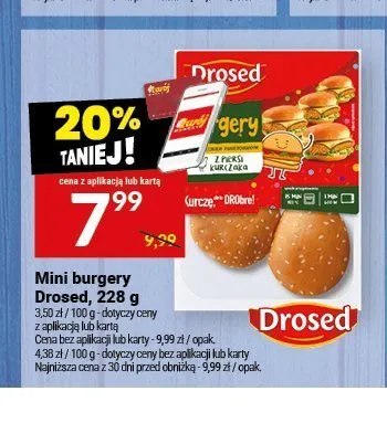 Mini burgery z piersi kurczaka Drosed promocja w Twój Market