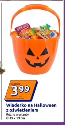 Wiaderko na Halloween z oświetleniem promocja w Action