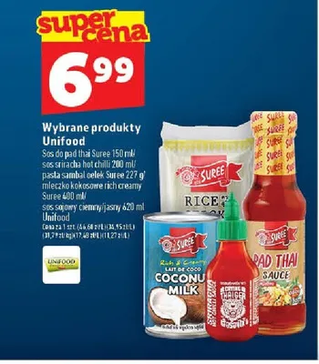 Wybrane produkty Unifood promocja w TOPAZ