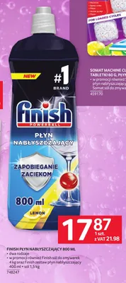 Płyn nabłyszczający do zmywarki Finish promocja w Selgros