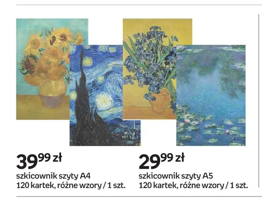 Szkicownik szyty A5 120 kartek Creadu promocja w Empik