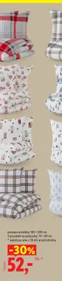 Pościel flanelowa z bawełną Livarno 160x200 cm promocja w Lidl