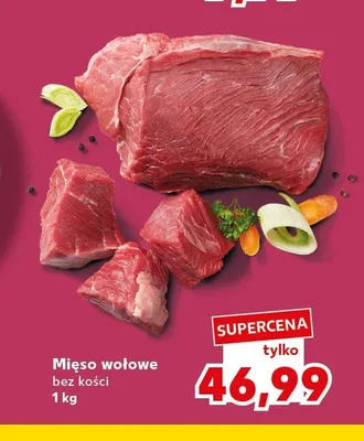 Mięso wołowe bez kości promocja w Kaufland